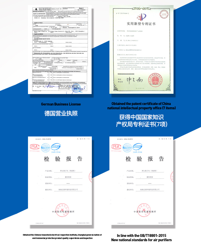 máy lọc không khí goman TIPON / Đức Hanlang hộ gia đình máy lọc không khí ngoài formald smog PM2.5 phòng ngủ ion âm câm máy lọc bụi không khí
