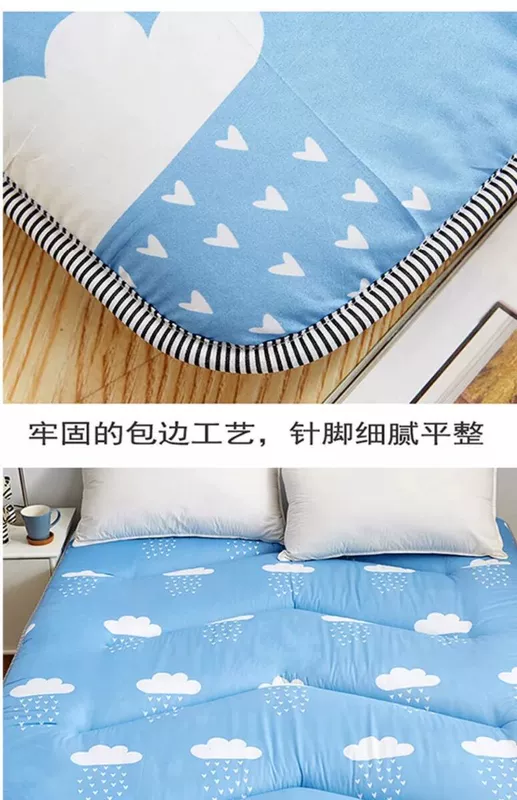 Nệm nệm 0.9m1 / 1,2 sàn / 1.5 / 1.8x1.9 * 2 bãi gấp trượt giường mềm nệm pad là mặt đất - Nệm
