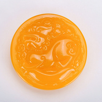 Jade Fingyuan Jade Jade Jade Yellow Dragon Jade Buckle Belt Buckle Topaz Belt Buckle Pendant Jade Belt