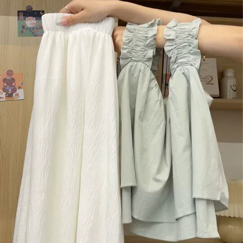 Белая юбка, штаны, зеленый комплект, футболка без рукавов, эффект подтяжки, подходит для подростков