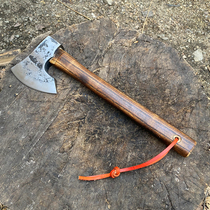 Forged outdoor ax bone chopping ax bone chopping ax Viking wood splitting ax household ax camping barbecue ax household bone chopping ax