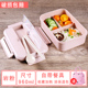 hop dung com giu nhiet Rơm lúa mì nhựa hộp cơm trưa kiểu Nhật lò vi sóng sưởi ấm trẻ em học sinh nhân viên văn phòng tập thể dục tách bữa ăn - Hộp cơm điện sưởi ấm cặp lồng ủ cơm