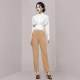 High-end professional suit design sense short chic top shirt slimming foreign style age-reducing two-piece trousers autumn style