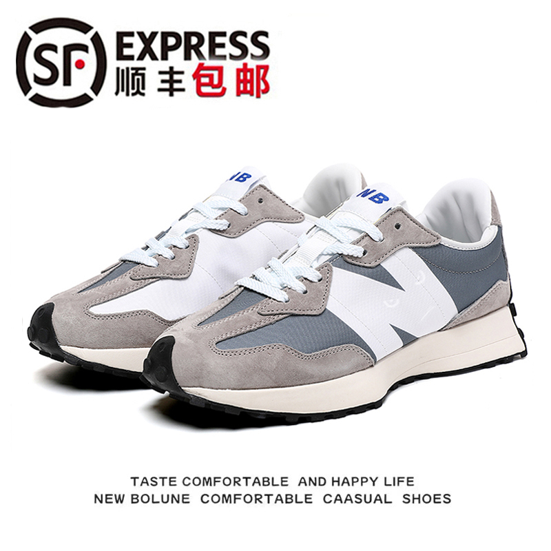 Official Genuine Men's Shoes 327 Yuan Zuzi Gray Women's Shoes Small Waist Forrest Gump Shoes Couple Style Thick-Soled Sports Casual Shoes