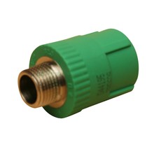Foshan Rifeng ppr water pipe fittings 20 outer teeth straight 4 points outer wire direct green