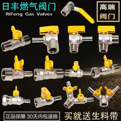 Foshan Rifeng gas switch valve 4 points inner and outer wire gas valve gas triangle valve