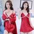 Pajama phụ nữ mùa xuân và mùa thu băng lụa váy ngủ sexy womens tinh khiết phù hợp với màu váy mùa xuân thời trang 2019 bầu không khí ấm áp. 