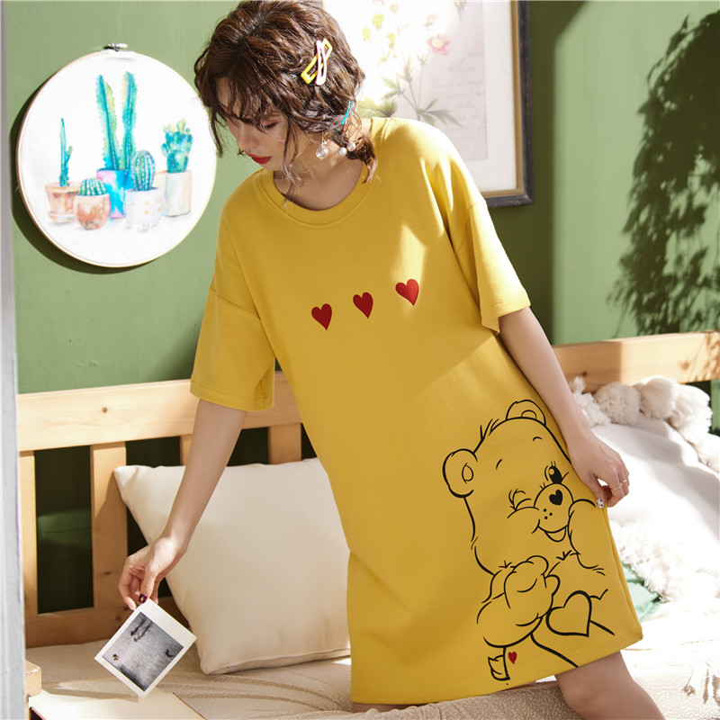 Tegar chất béo cộng với kích thước pajama symmy nữ thời trang mùa hè tay áo ngắn mất Hàn Quốc phiên bản của chiếc váy váy jumpsuit