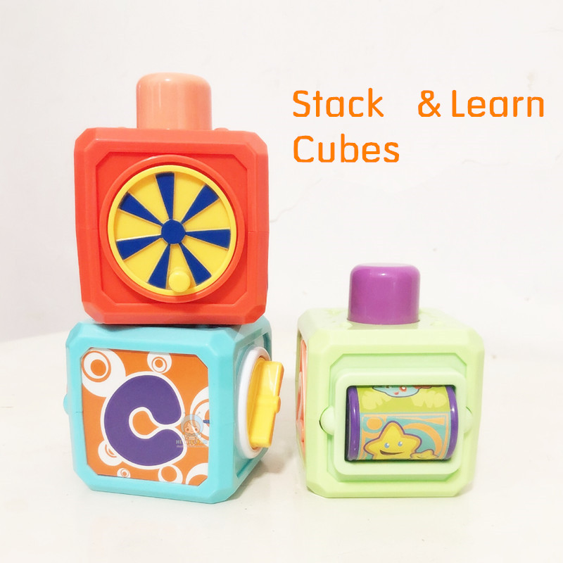 Baby Big Particle Block Blocks Baby Music Treasure Chest Stacked Music Fine Motion Training Toy June+