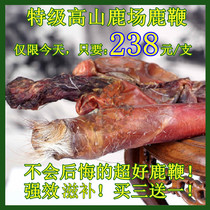  Jilin Changbai Mountain deer whip dried whole root wine-soaked medicine whole branch mens tonic cut deer whip piece wine-soaked medicine