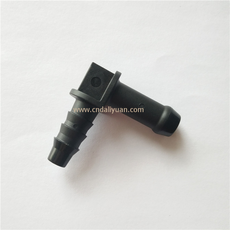 Dòng nhiên liệu ô tô Bộ chuyển đổi nhựa 90 độ Bộ chuyển đổi loại L kết nối nhanh màu đen - Sửa đổi ô tô dụng cụ vệ sinh nội thất ô tô