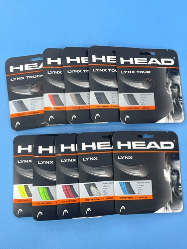 Голова Хайдека загружена теннисная линия Hawk Frizzhi Lynx Zovref Polyester Hard Line 12 метров