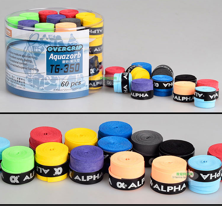 Chính hãng Alpha Alpha TG350 vợt Tennis vợt Cầu Lông Chà Sweatband tay Khô gel 10 bóng tennis dunlop