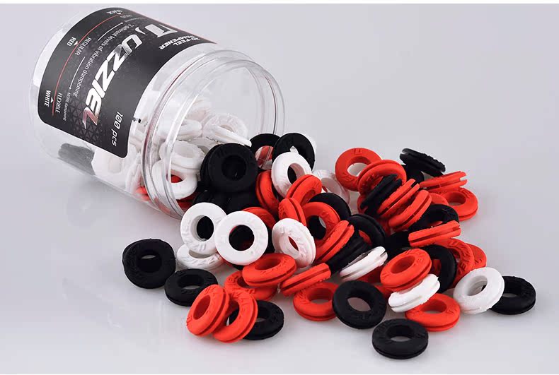 UZZIEL Uzil nhập khẩu silicone vợt tennis giảm xóc đen và trắng đỏ ba màu tùy chọn một thẻ mua vợt tennis