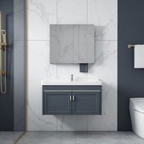 Light luxury bathroom cabinet wash basin household small apartment bathroom balcony ceramic washbasin
