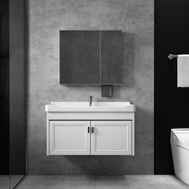 Bathroom cabinet modern simple bathroom wash basin bathroom home wash basin wall type washbasin cabinet combination