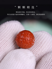 DIY аксессуары 南红瓦西料精工回纹珠玛瑙圆珠顶腰珠手串配珠猴头金刚diy配饰