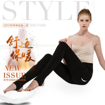 Autumn and winter velvet step foot one leggings thickened warm high waist anti-hook silk pantyhose No trace autumn pants wear women outside