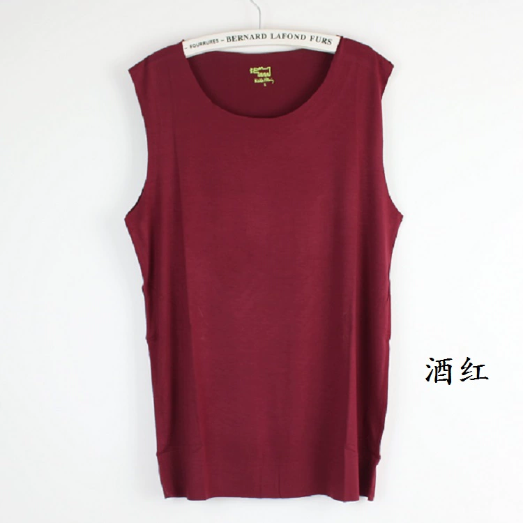 Thể dục vest nam phương thức cộng với phân bón XL phần mỏng rộng vai không đáy vest vest dale loose không tay