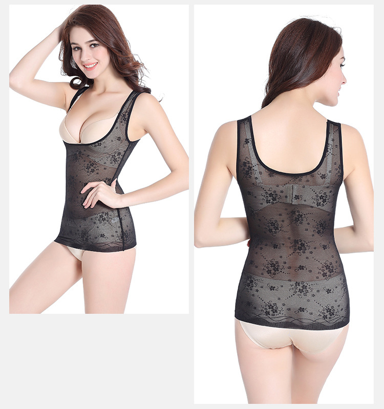 Mùa hè mỏng và liền mạch áo vest nữ, bụng, ngực, thân dưới, áo body, đồ lót phục hồi - Sau sinh quần lót cotton