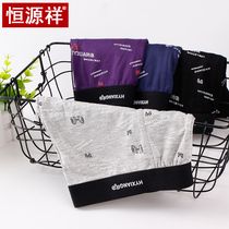 Hengyuan Xiang Pants Mens Flat Corner Pants Breathable Big Code Trendy Pants Head Ice Silk Breathable Guy Youth Four-corner Shorts