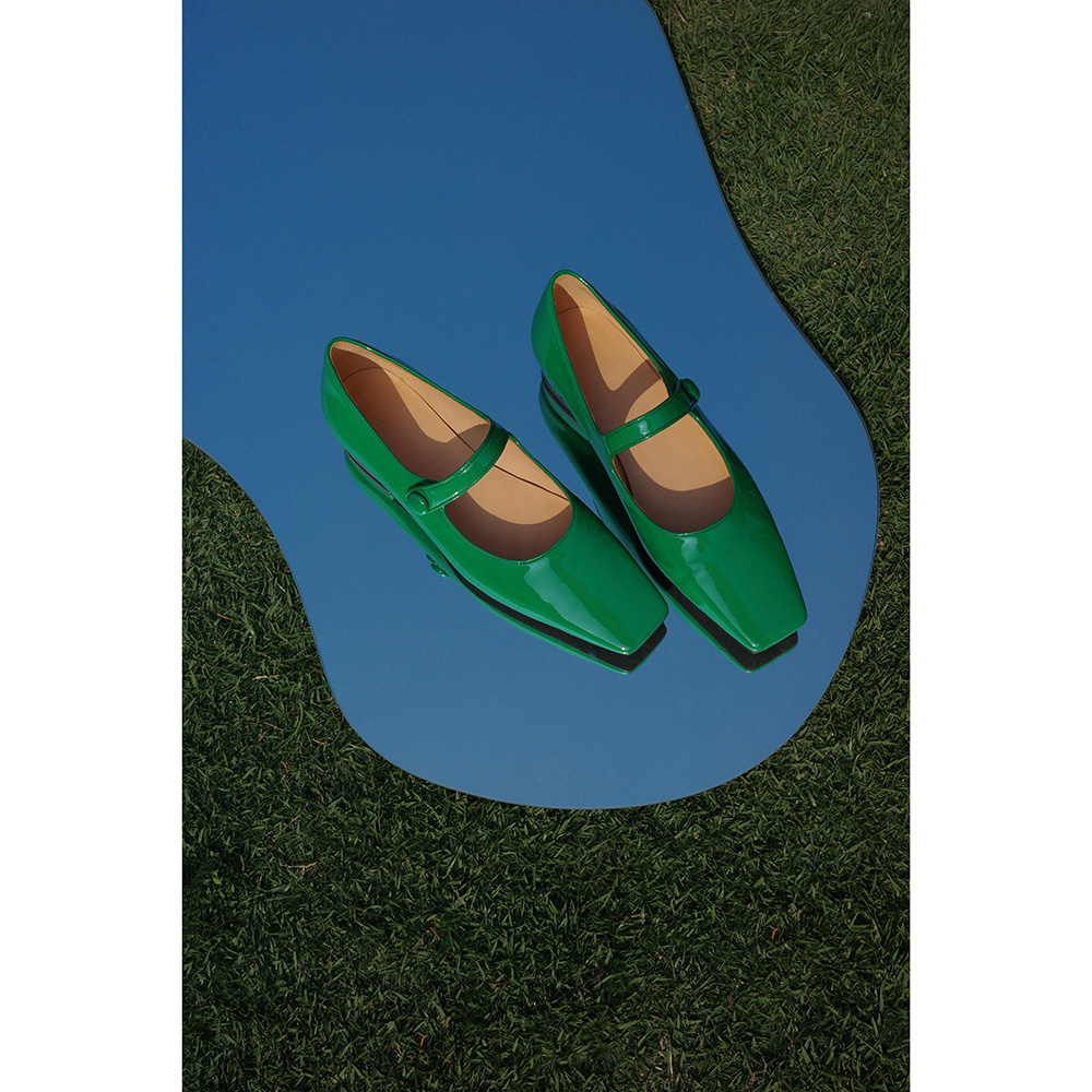 IORExGS Mao cat independent French simple leather patent leather Mary Jane 2022 new square toe low-heeled shoes