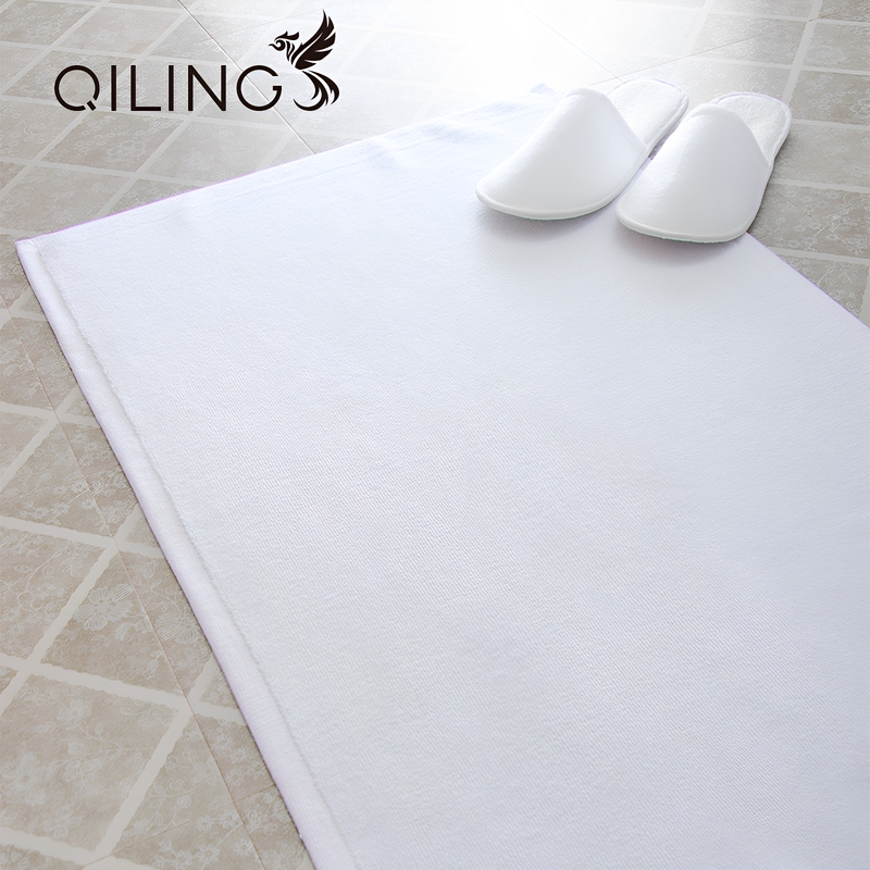 Machine Washable Hotel Bathroom Floor Towel, Household Bathroom Foot Mat, Pure Cotton Thickened Foot Towel, Absorbent Towel
