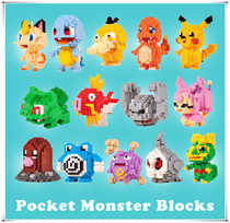 Pet Little Elf Block Miniature Particle 3D Stereo Puzzle Toy Pokemon Diamond