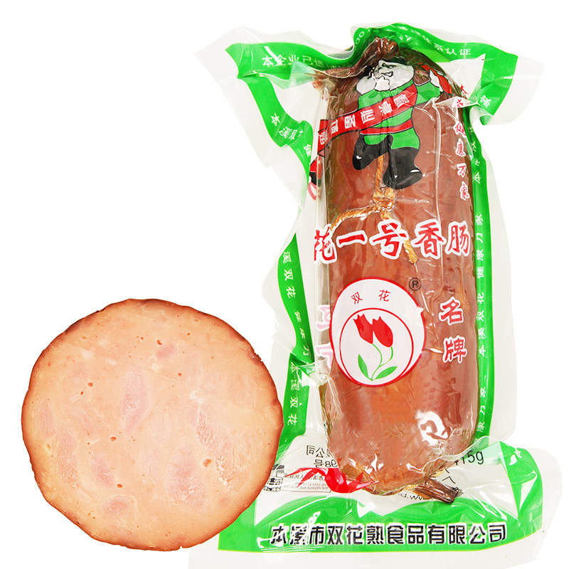 Double Flower Card No. 1 sausage 415g Benny Creek Pork Lean Meat Northeast Vacuum Cooked Liaoning Province Old Word Number