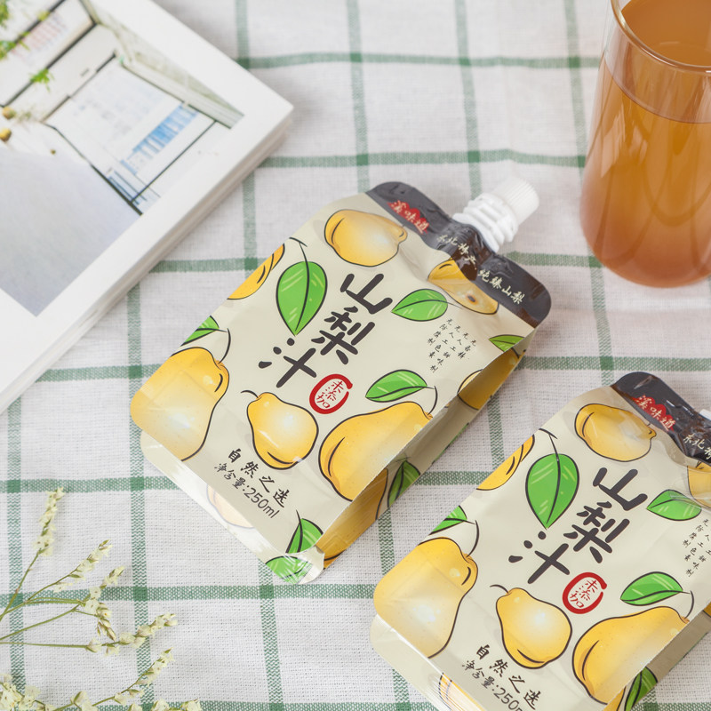 Creek Taste Northeast Yamanashi juice 250mltimes 10 bags of non-added juice drinks Pear juice bags full box drinks