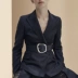 Năm 2021 mùa thu mới của phụ nữ thời trang retro áo khoác nhỏ phù hợp với phụ nữ áo khoác phù hợp với áo khoác ngắn mỏng mảnh mai - Business Suit Business Suit