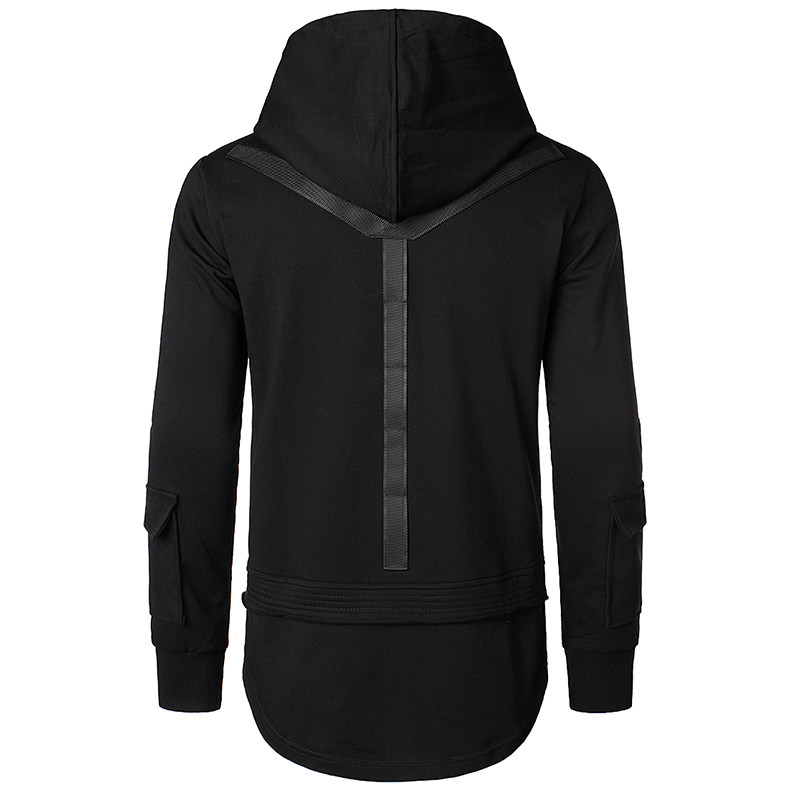 Heren hoodie oversized kapstrui in dark style voor heren_voghion.com