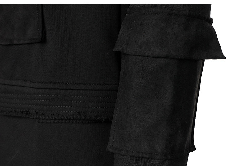 Heren hoodie oversized kapstrui in dark style voor heren_voghion.com