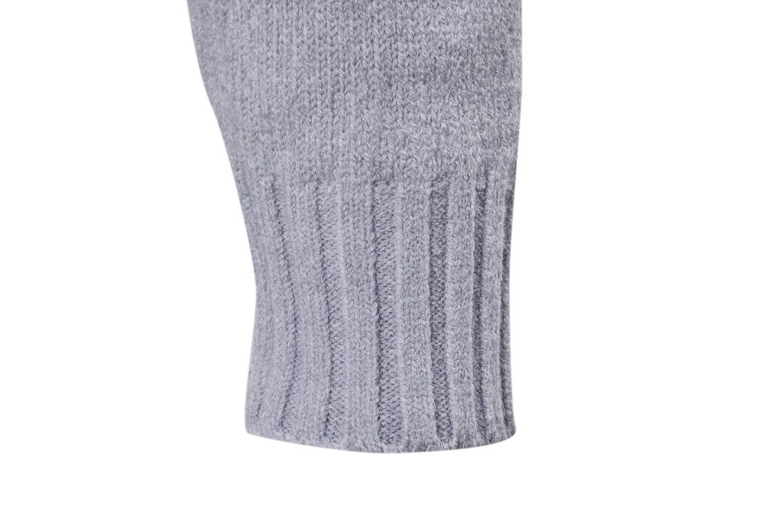 Herre striktrøje med høj hals strik til efterår og vinter_voghion.com