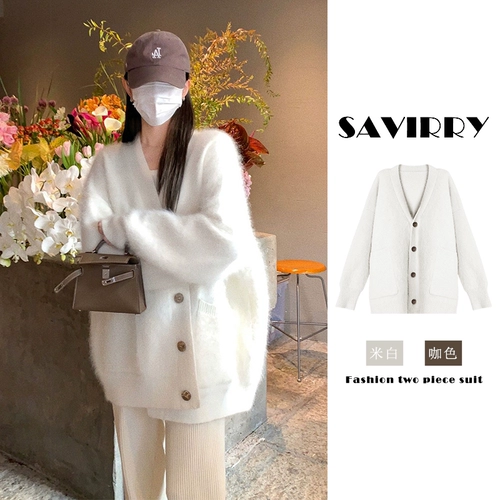 Весна 2025 года, новый стиль, внутренняя многослойная рубашка и свитер для женщин, легкий весенний стиль, ленивый стиль, весенняя одежда, шикарный топ в корейском стиле