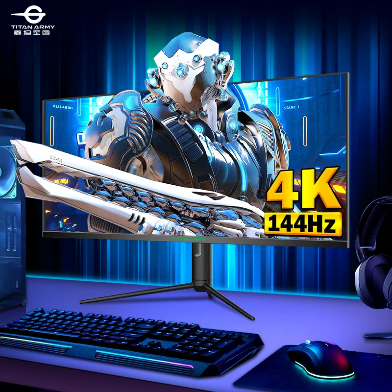 ЖК-дисплей Titan Legion 40-дюймов P40ug квазии 4K144Гц с рыбной экранной плазмой ультра‑высокого определения IPS экран черный миф