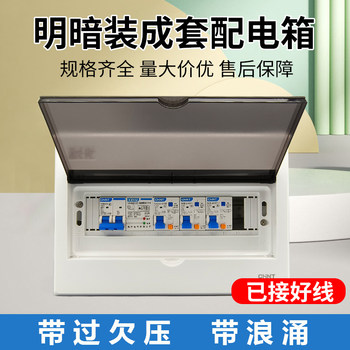 Distribution Box for Home Use, Surface-Mounted Complete Assembly, Concealed Installation, Over-Voltage and Under-Voltage Protector, Finished Product, 220V Switch Box, Leakage Protection, Lightning Protection