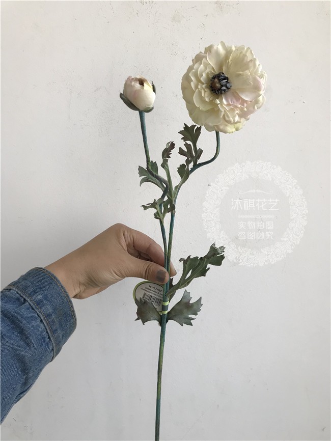Mô phỏng Camellia Châu Âu giả hoa lụa hoa nhân tạo hoa Châu Âu trang trí nhà trang sức mô hình trang trí phòng mô hình - Hoa nhân tạo / Cây / Trái cây chậu hoa giả để bàn