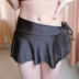 Váy ren đen mùa xuân nóng bỏng Váy cao Eo Bao phủ Váy Tutu Phụ nữ Một mình Váy Bikini Váy quấn Váy đồ bơi nữ dạng quần cạp cao Bikinis