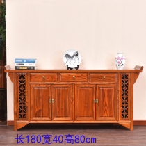 Chinese-style yellow pear color chicken wing wood color solid wood shoe Cabinet sideboard porch case for table incense case bucket antique generation
