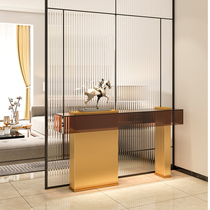 Light luxury closure table household corridor modern decoration cabinet foyer against wall partition article New Chinese porch