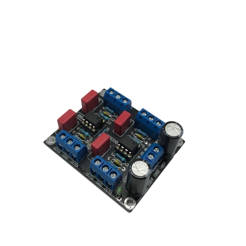 DC Dual -Power четырехканальный предварительный усилитель NE5532 Версия платы привода для привода (готовая плата