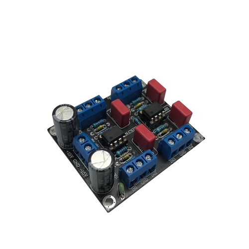 DC Dual -Power четырехканальный предварительный усилитель NE5532 Версия платы привода для привода (готовая плата