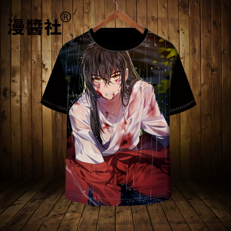 Inuyasha anime xoay quanh hoa chuông Gwynet giết chết Nai Nai mùa hè tay ngắn hai nhân dân tệ in áo thun - Carton / Hoạt hình liên quan