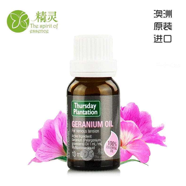 Úc Thứ năm Farm Bourbon Geranium Essential Oil 13ml Điều chỉnh cân bằng nước và dầu cho mụn đầu đen - Tinh dầu điều trị