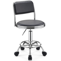 Bar chair lift swivel chair Modern simple backrest beauty stool Rotating household bar round chair High foot bar stool