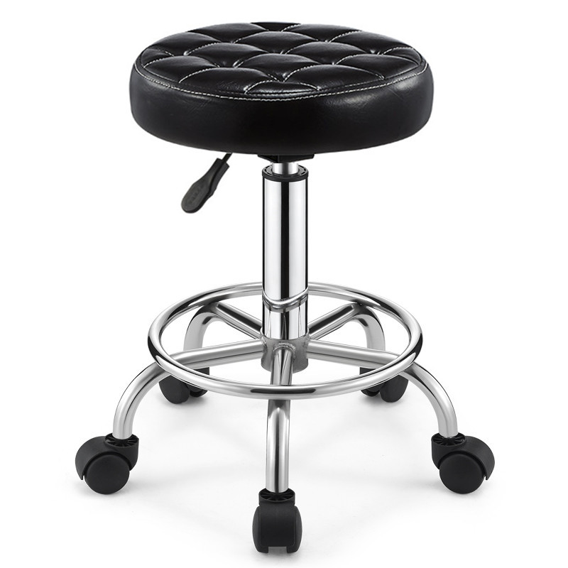 Beauty stool Li Kun shop chair hairdressing stool rotating lift round stool large work stool nail stool pulley make-up haircut