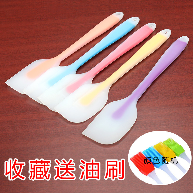 Baking silicone scraper high temperature one-piece cream cake snowflake crisp nougat spatula spatula stirring tool