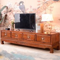 Chinese vintage carved solid wood TV cabinet Composition 2 0 m Living room Home lockers fragrant Zhangwood Cosmetic Lockers