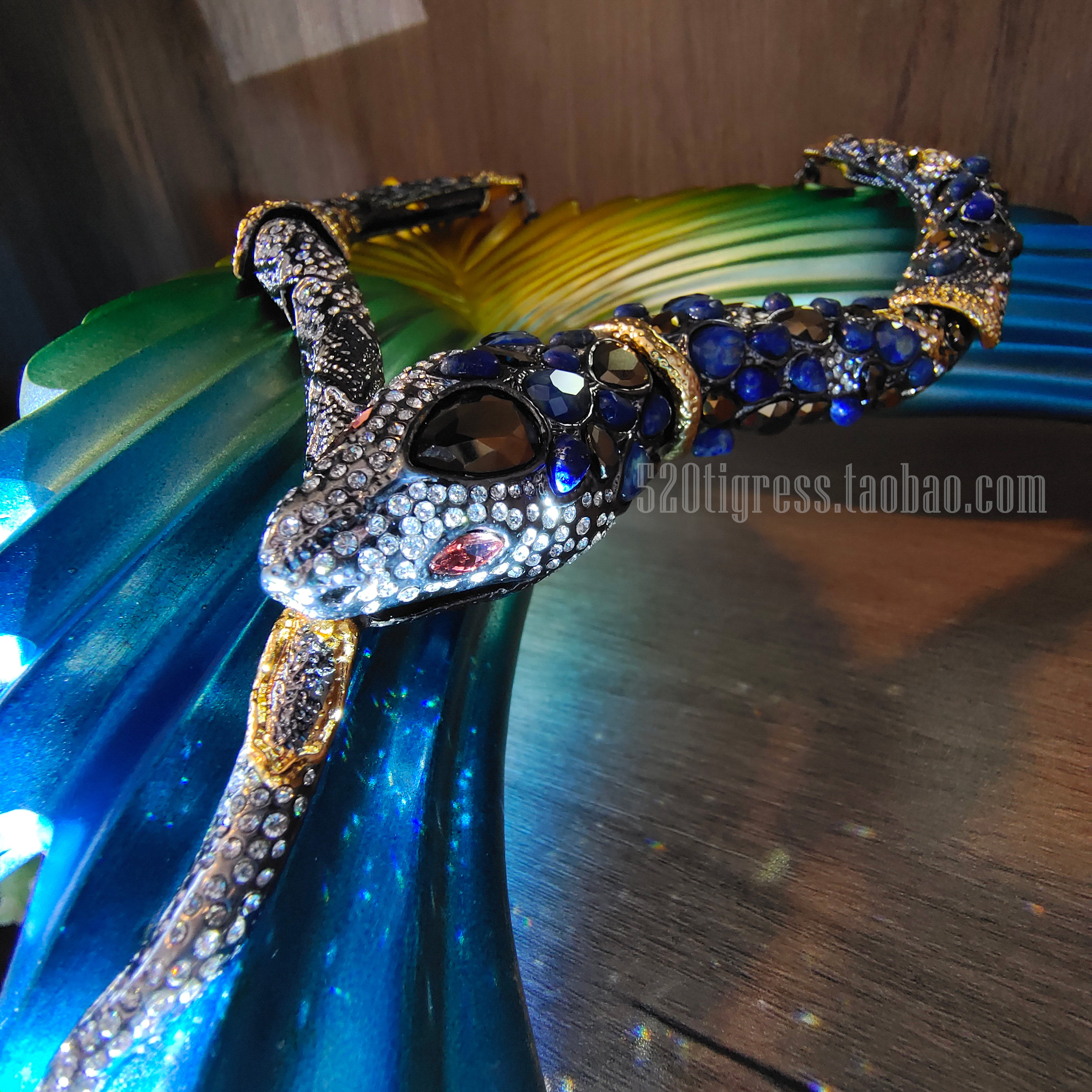 尼泊尔印度复古vintage多彩虎眼石项链如何拍出异域风情大片？2025潮流必备搭配技巧